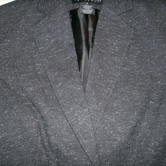 Larry Levine Womens Blazer Black Stretch Jacket Size 4 - Picture 4 of 8